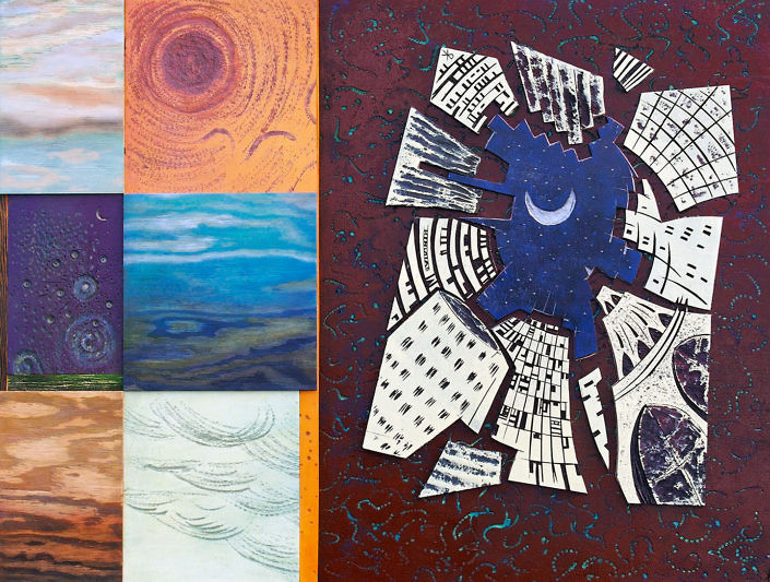 Collage Stadt Klaus Raasch