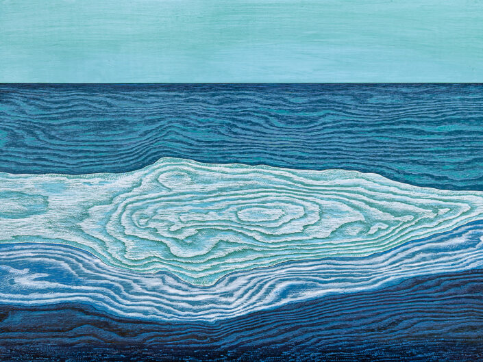 Holzcollagen Gezeiten